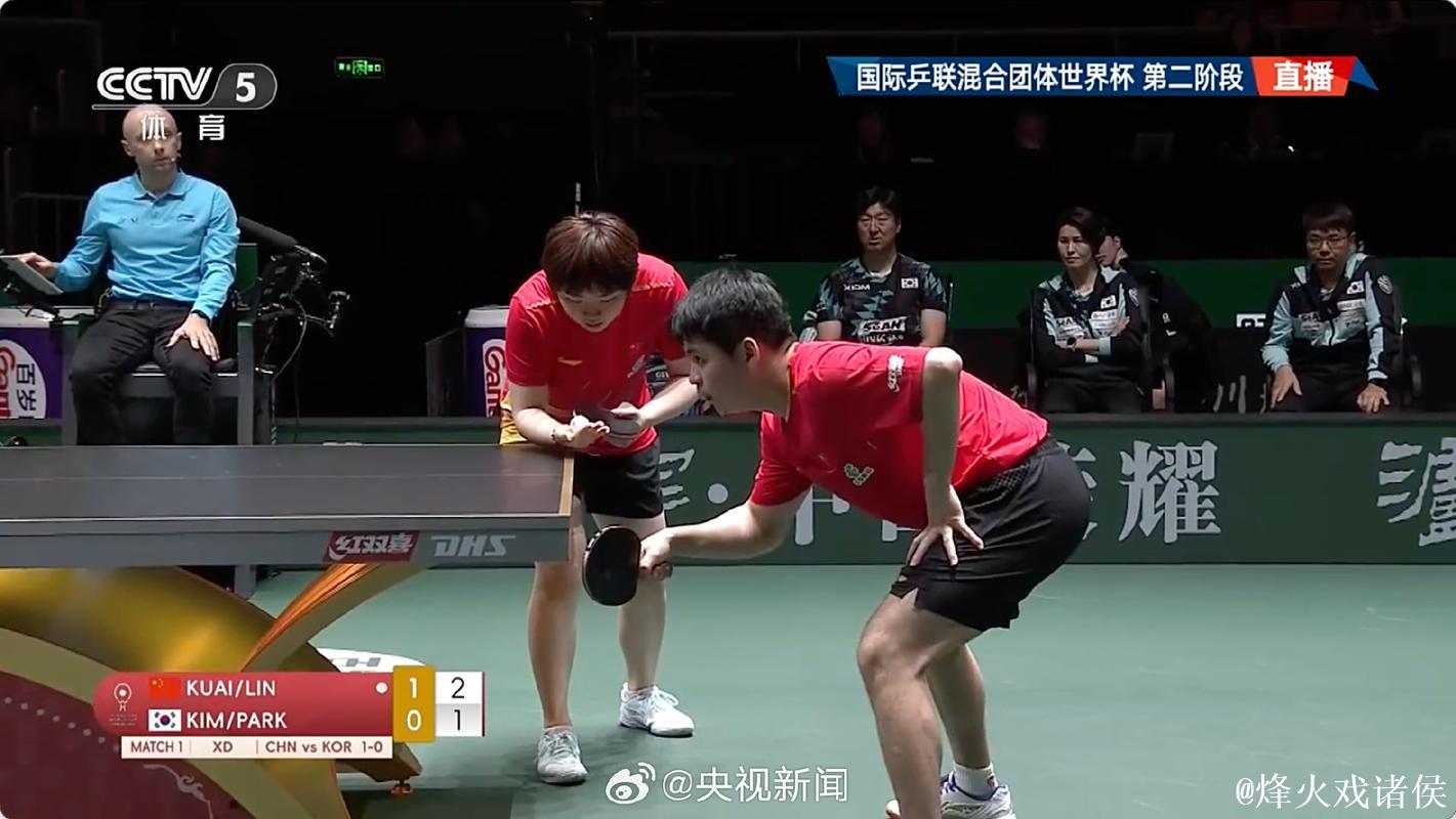 乒联混团世界杯：中国队8-0完胜韩国，强势五连胜
