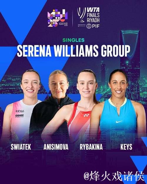 WTA年终总决赛分组揭晓：萨巴伦卡与卫冕冠军高芙同组
